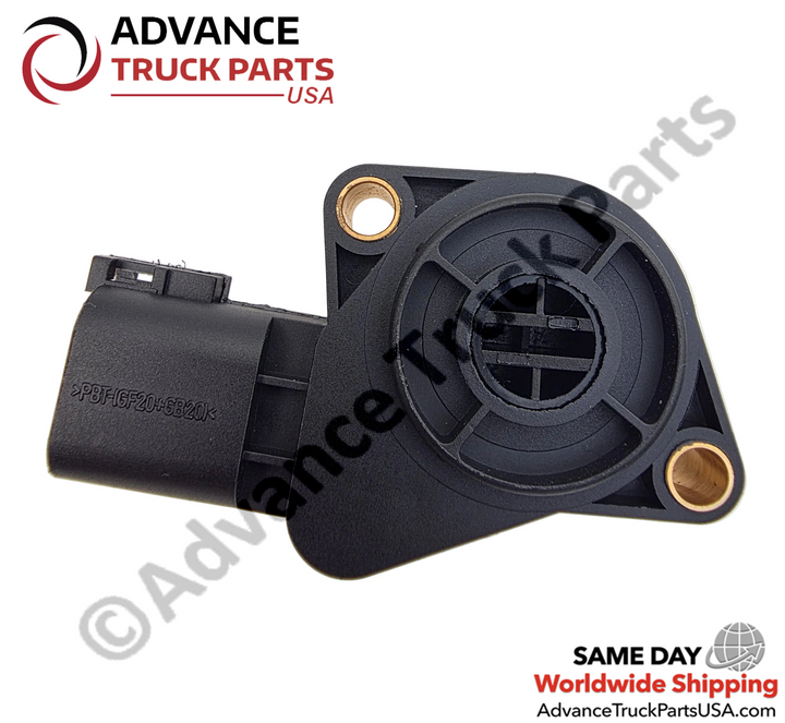 Advance Truck Parts USA branded studio view of the throttle position sensor mounting side and housing