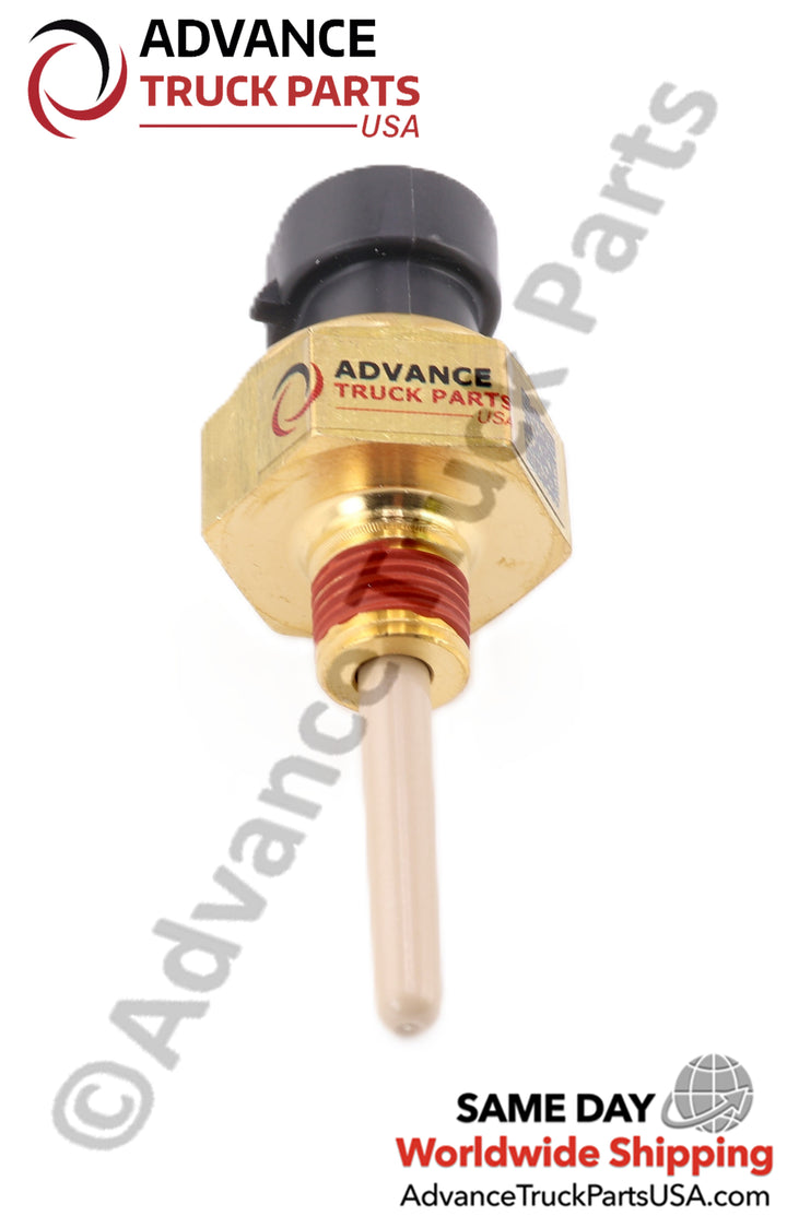 Advance Truck Parts USA branded studio view of the W031049 radiator coolant level probe with threaded brass body