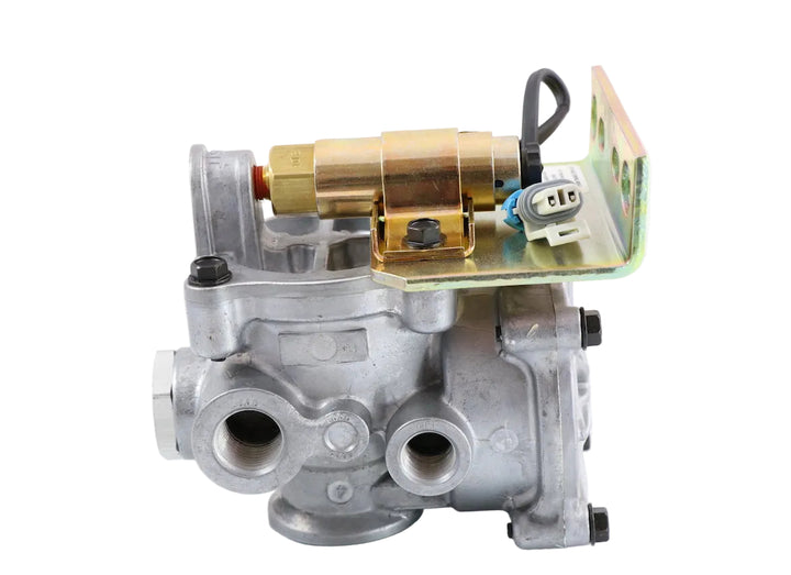 Advance Truck Parts USA W072129 Watson and Chalin lift axle control valve side view on a plain background
