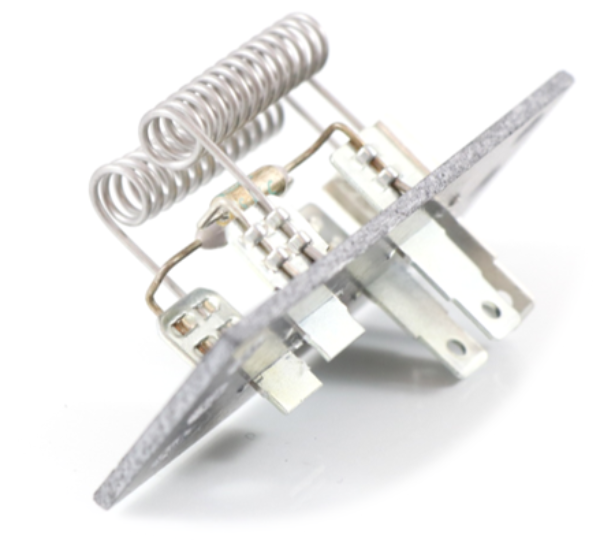 Advance Truck Parts USA BOA80-926-00-179-000 Volvo truck 3-speed resistor showing a clean studio perspective of the wire coils and base plate