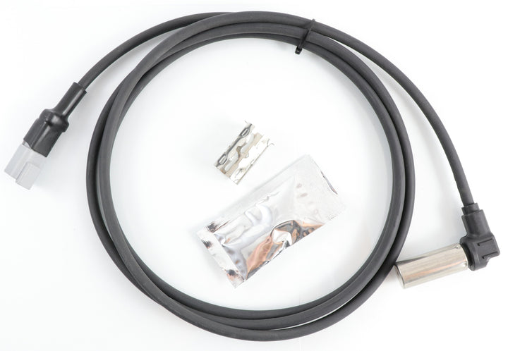 Advance Truck Parts USA 78-inch right angle ABS sensor kit including heavy-duty sensor cable, gray weather-pack connector, metal retention clip, and dielectric grease packet