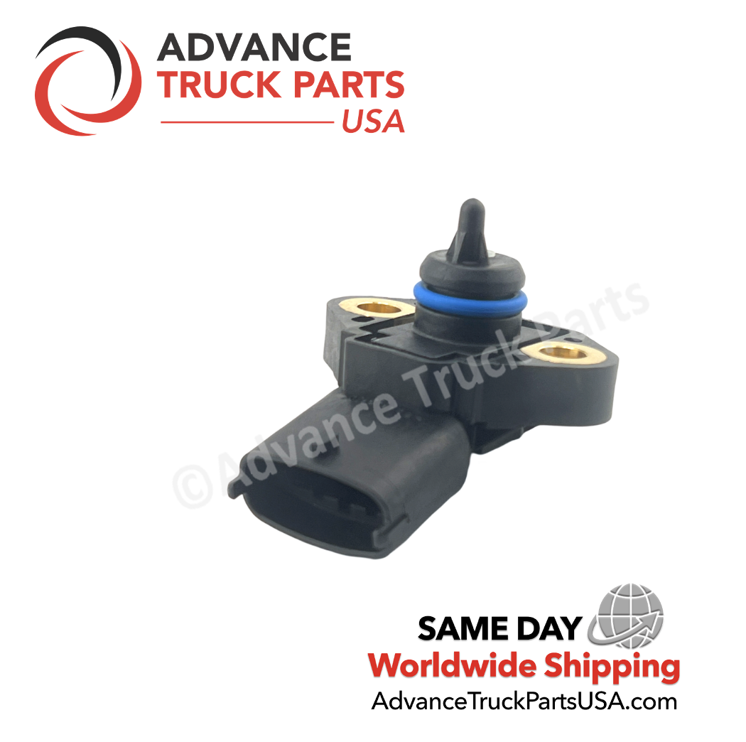 Advance Truck Parts USA branded studio view highlighting the black plastic housing and integrated probe profile for heavy-duty applications