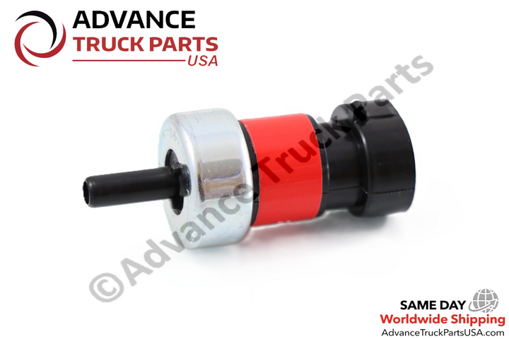 Studio profile view of the Advance Truck Parts USA replacement air brake switch for Navistar