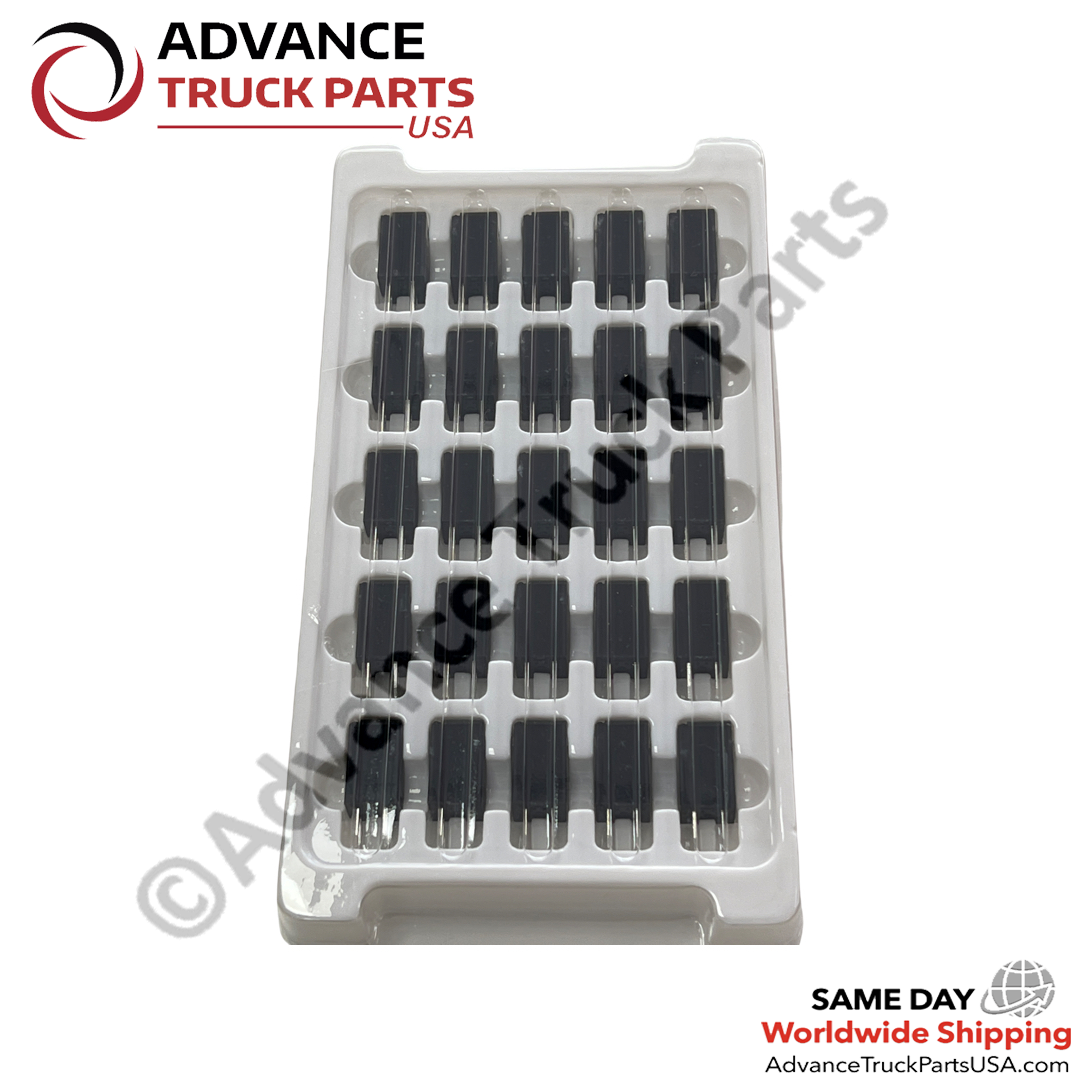 Advance Truck Parts USA 25 pack Song Chuan studio overview showcasing multiple automotive micro relays organized inside a protective manufacturing tray package