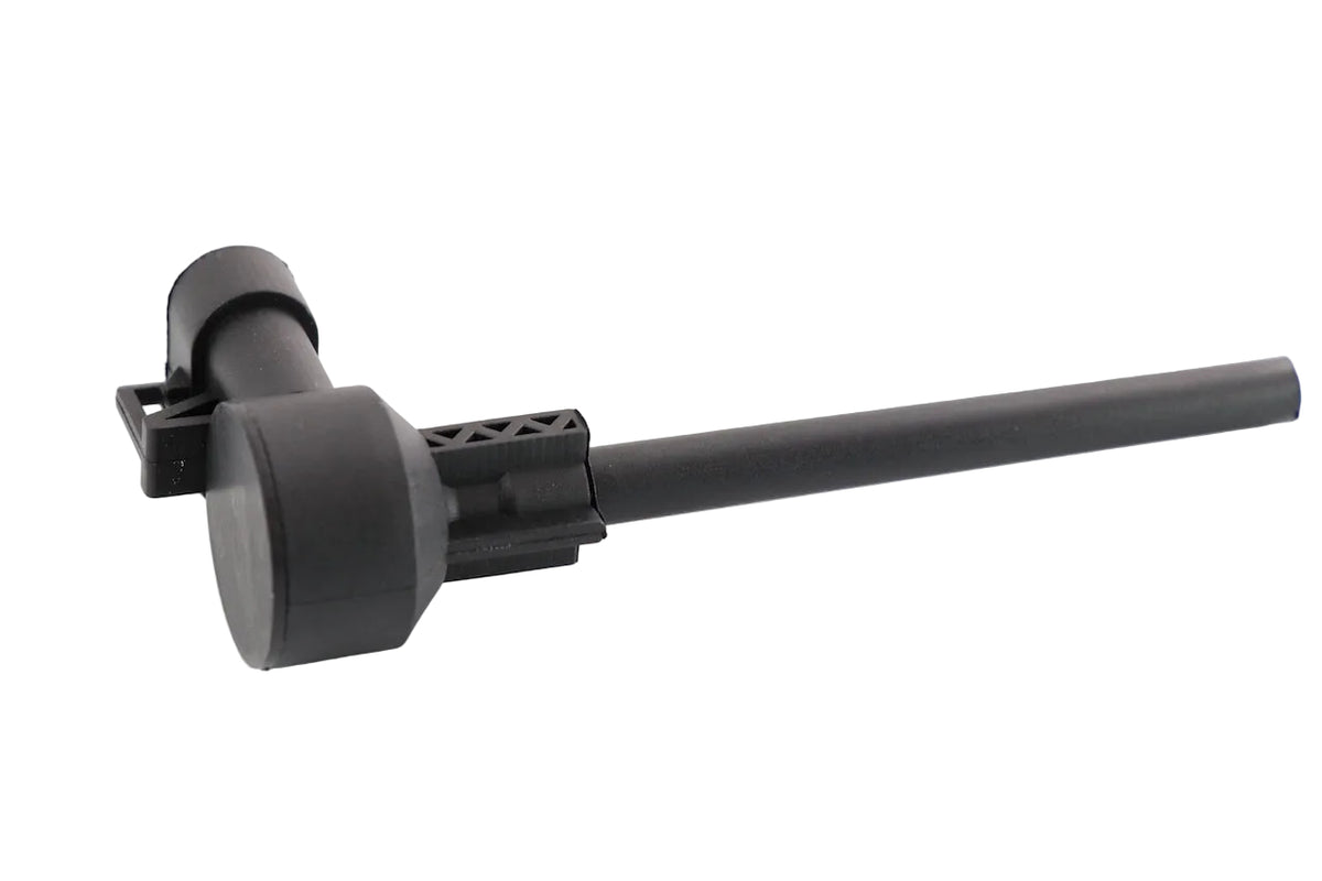 Advance Truck Parts USA Peterbilt V-SX1193 coolant level sensor showing a studio perspective of the black plastic housing and probe