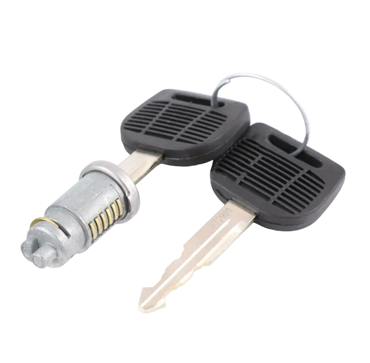 Advance Truck Parts USA W072008 ignition key cylinder and lock set featuring 2 matched keys, brass pin wafers, and rear tang engagement profile