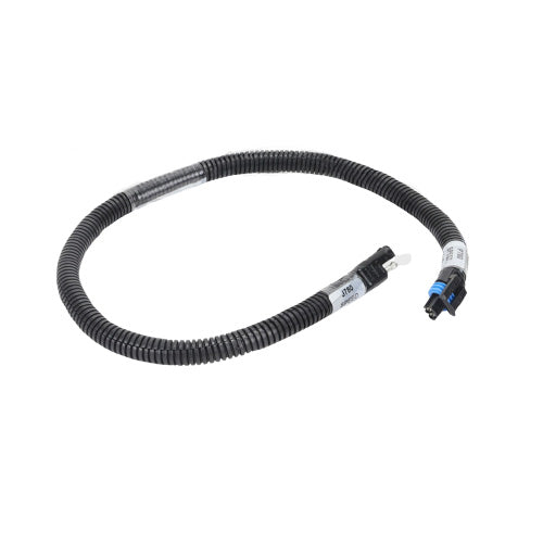 Advance Truck Parts USA W094261 Paccar first generation harness showing a studio perspective of the convoluted loom and 2-pin connectors
