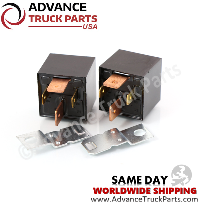 Advance Truck Parts 2 Pcs 12V (Volt) 4 Pin 70A (Amp) Heavy Duty Relay for Truck Bike Boat