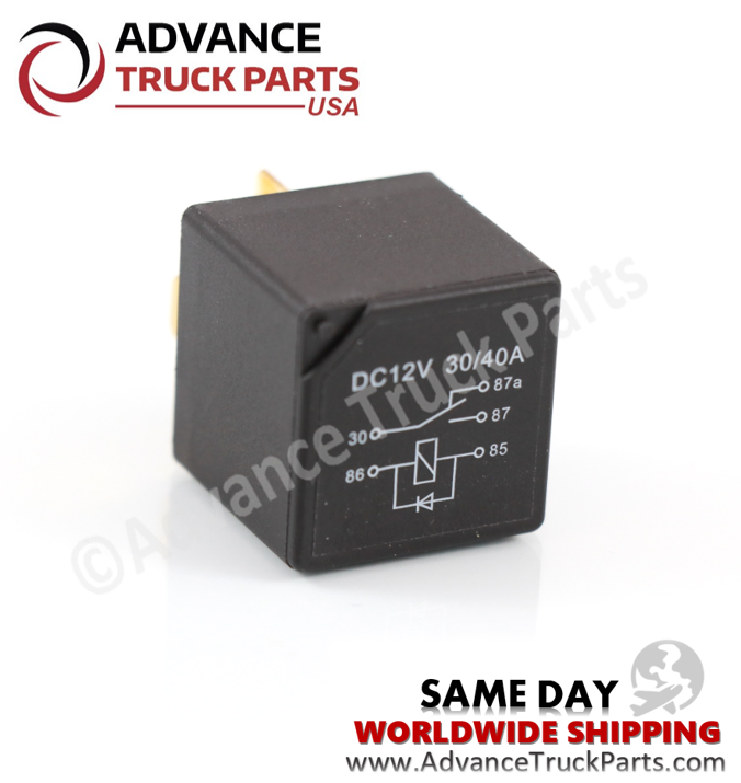 ATP 5 Terminal 40 Amp A/C Relay w/Diode SPDT