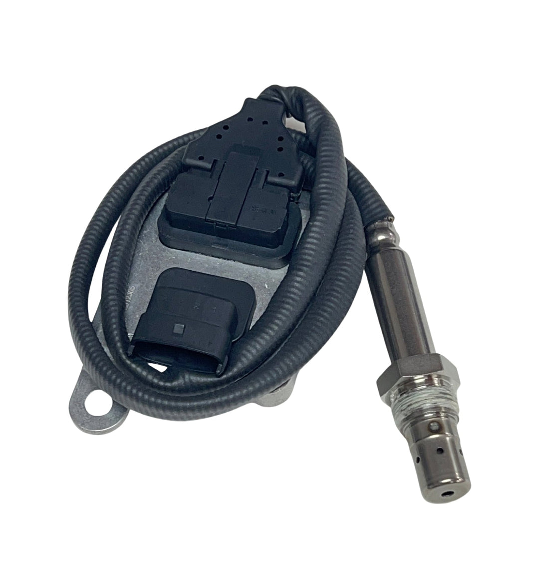 Advance Truck Parts USA 2871974 nitrogen oxide sensor featuring a heavy-duty control module, wiring harness, and threaded outlet probe on a plain background