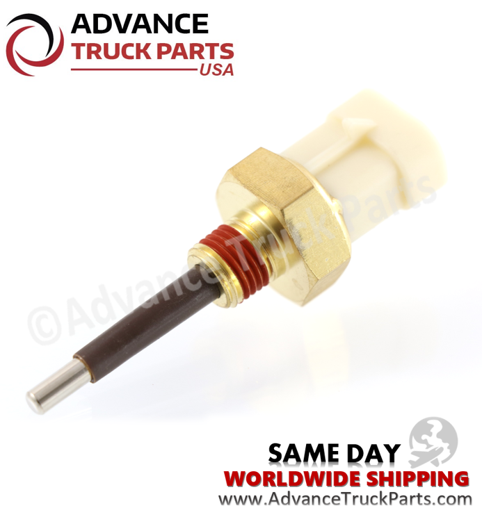 Advance Truck Parts USA branded studio full assembly view of the coolant level sensor built for heavy-duty Detroit Diesel engine applications