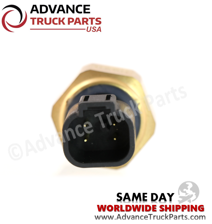 Advance Truck Parts USA branded studio close-up view highlighting the electrical terminal pins inside the connector housing