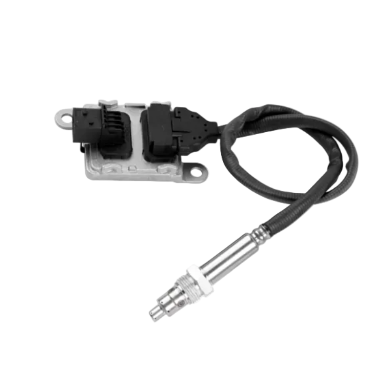 Advance Truck Parts USA DDE EA0101531928 inlet nitrogen oxide sensor featuring a heavy-duty control module, wiring harness, and threaded probe on a plain background