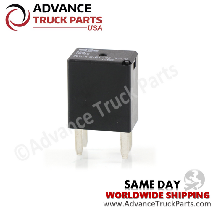 Advance Truck Parts USA branded studio view of the Song Chuan 301-1A-C-R1-U03-12VDC micro relay