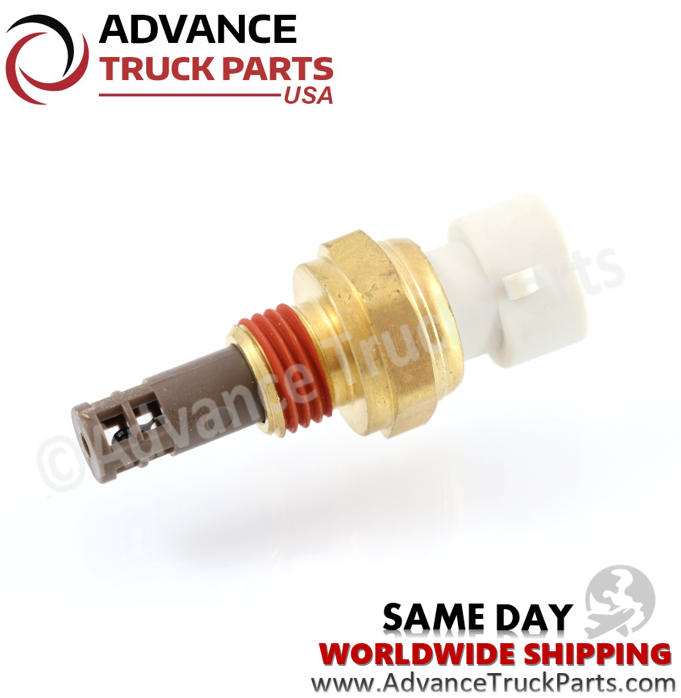 Advance Truck Parts USA Cummins engine air temperature sensor displaying an angled studio view of the probe and connector housing