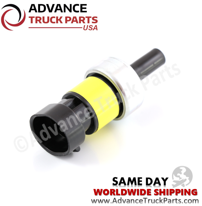 Advance Truck Parts USA Navistar International pressure switch displaying an angled view of the electrical connector socket
