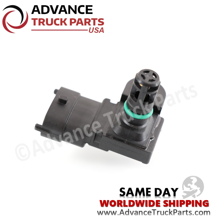 Advance Truck Parts USA Volvo boost pressure sensor top angled view on a branded background