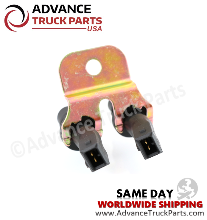 Advance Truck Parts USA Caterpillar speed sensor group displaying a horizontal side profile studio view on a branded background
