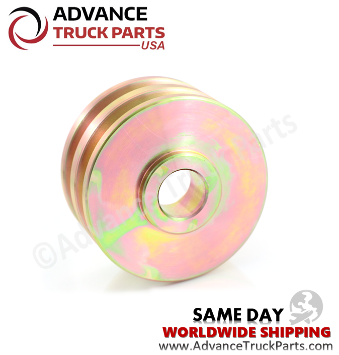 Advance Truck Parts USA standard dual-groove pulley displaying a studio perspective of the outer rim and center bore 