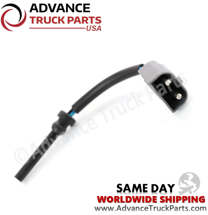 Advance Truck Parts USA Volvo coolant level sensor displaying an angled studio view of the connector pins and insulated cable assembly