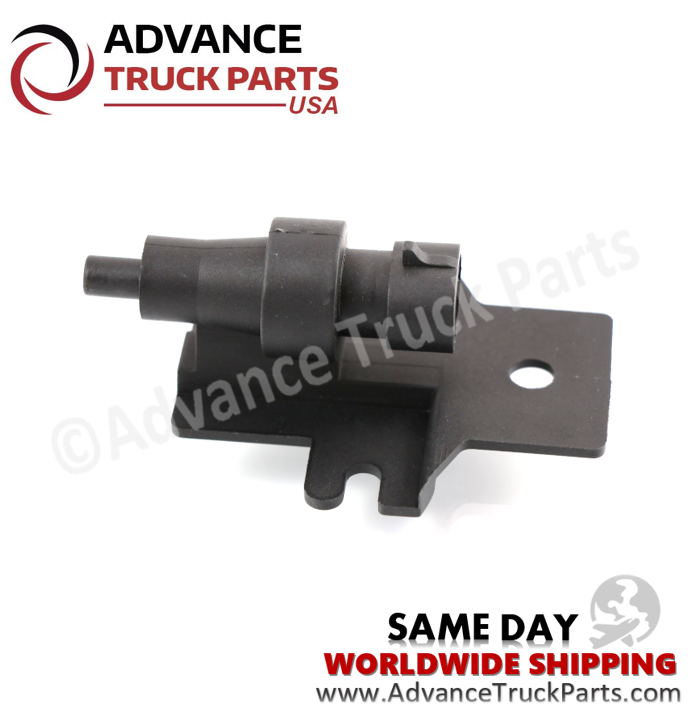 Advance Truck Parts USA Angled view of the replacement ambient air temperature sensor and bracket assembly