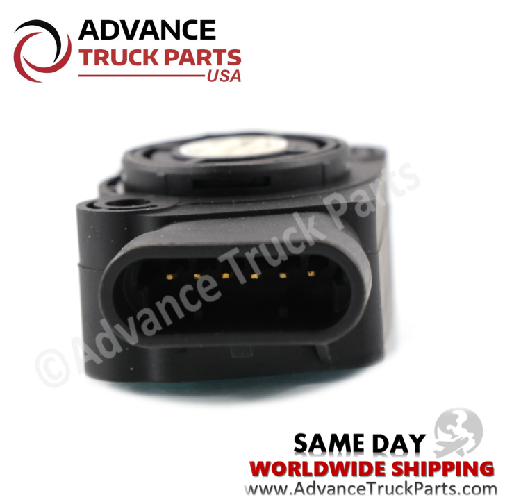 Advance Truck Parts USA branded studio view highlighting the electrical connector port and terminal pins of the 134030 Williams sensor replacement