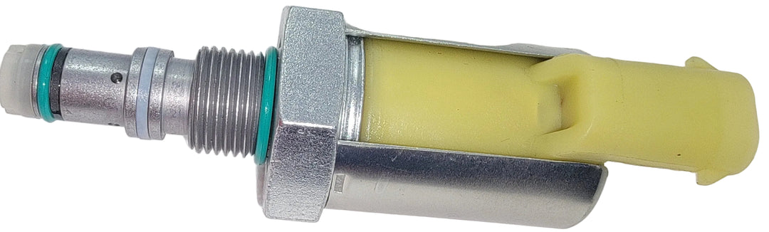 Advance Truck Parts USA 1878629c95 Maxxforce DT solenoid valve with O-ring seals on a plain background