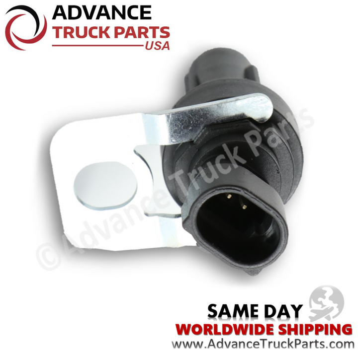 Advance Truck Parts USA 29544139 speed sensor 2-pin electrical connector and mounting bracket view
