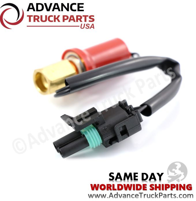 Advance Truck Parts USA branded studio full assembly view of the 3521729C1 International A/C switch and harness