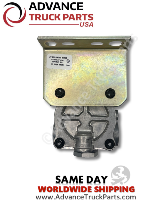 Advance Truck Parts USA branded studio view of the 5040-111-01C lift axle control valve mounting bracket