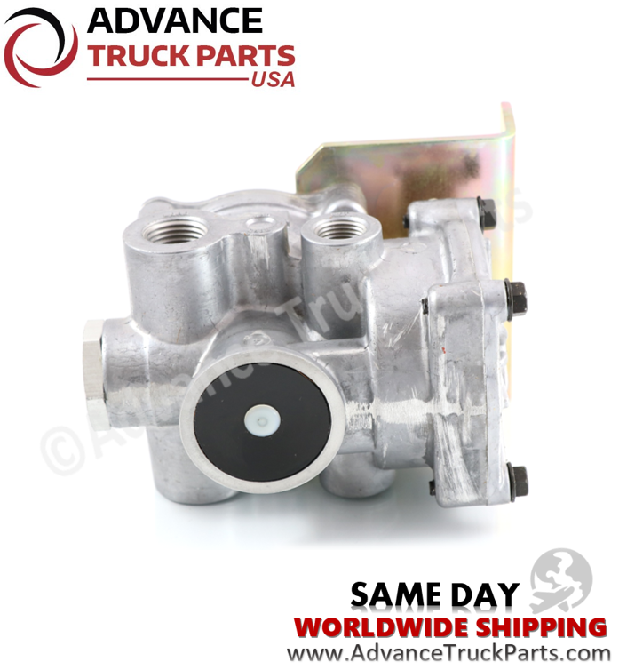 Advance Truck Parts USA branded studio view showing the port connections of the 5040-311-01 lift axle control valve