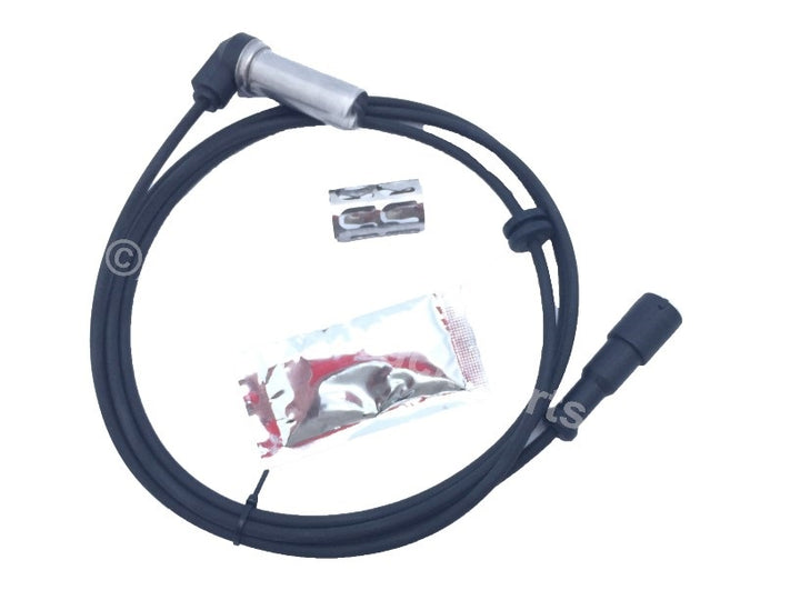 Advance Truck Parts USA right angle ABS sensor kit highlighting the sensor head and component positioning