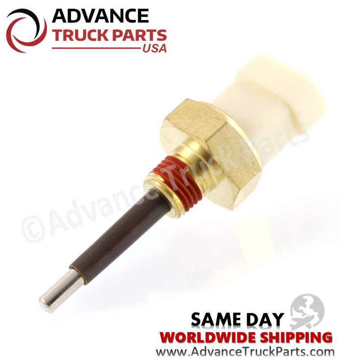 Advance Truck Parts USA branded studio angled view of the Detroit Diesel coolant level sensor showcasing the hexagonal mounting base