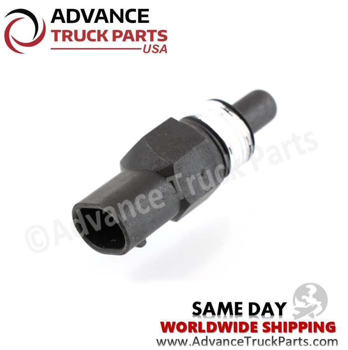 Advance Truck Parts USA branded studio view showcasing the electrical connector port of the Detroit Diesel air temperature sensor
