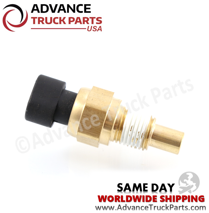 Advance Truck Parts USA branded studio view showcasing the heavy-duty oil temperature sensor sender for Detroit Diesel engines