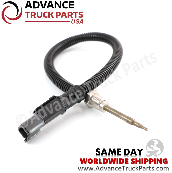 Advance Truck Parts USA branded studio angled perspective of the heavy-duty exhaust gas temperature sensor kit designed for D12 and D13 engines