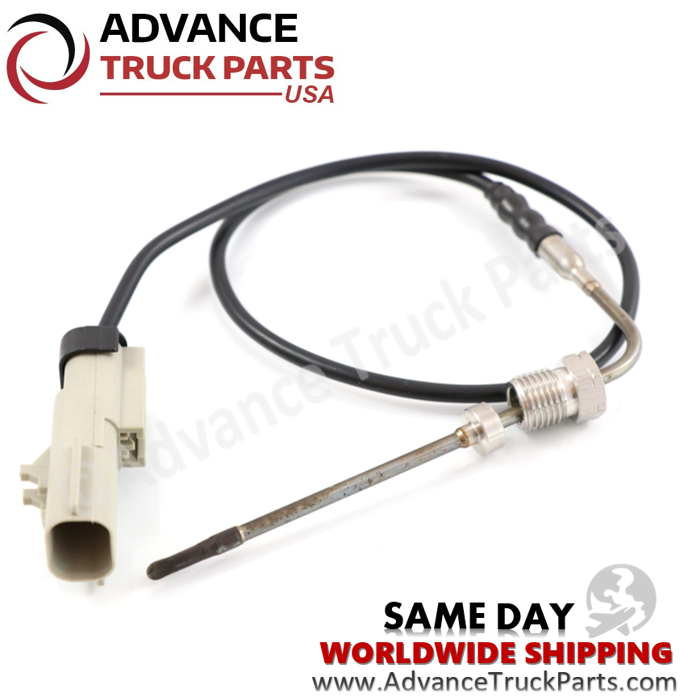 Advance Truck Parts USA exhaust gas temperature sensor showcasing a close-up view of the internal electrical pin terminals
