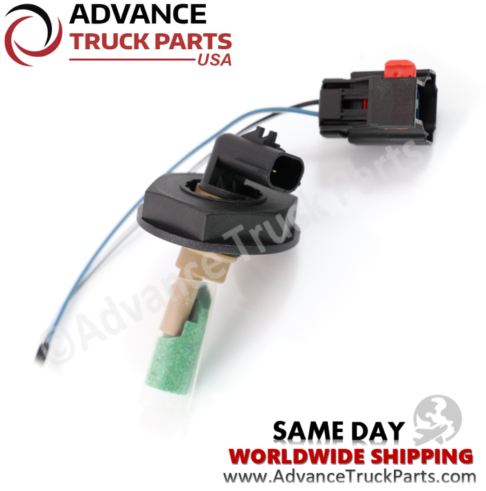 Advance Truck Parts USA branded studio full kit layout showcasing the coolant sensor unit alongside its replacement wiring harness