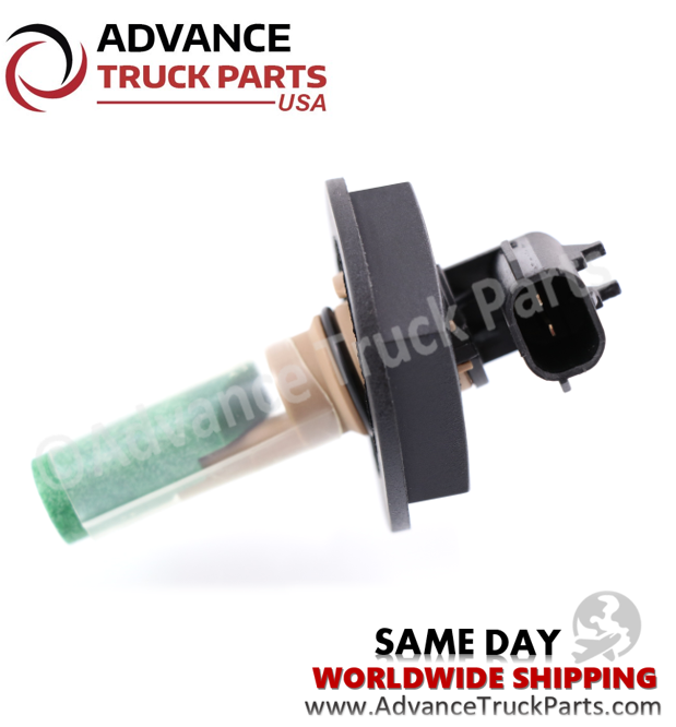 Advance Truck Parts USA branded studio horizontal perspective displaying the replacement coolant level sensor highlighting the threaded cap and float