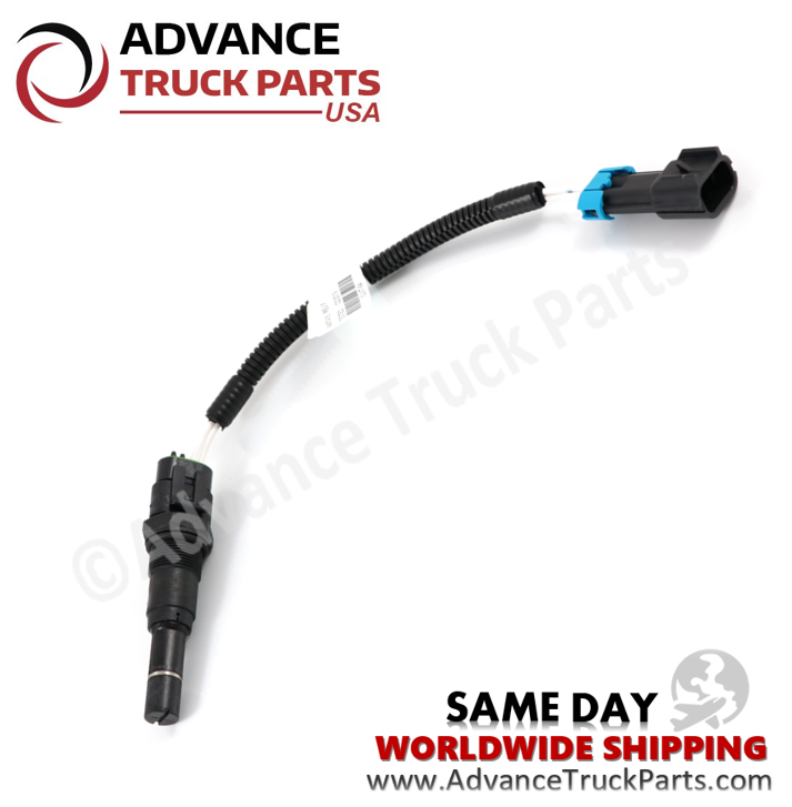 Advance Truck Parts USA full-length product display highlighting the extended corrugated sleeve routing between the magnetic pick-up body and connector plug