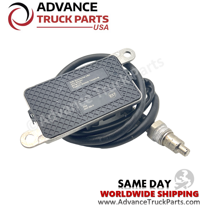 Advance Truck Parts USA studio reverse-side view showcasing the mounting tabs and textured back enclosure of the NOx sensor control module