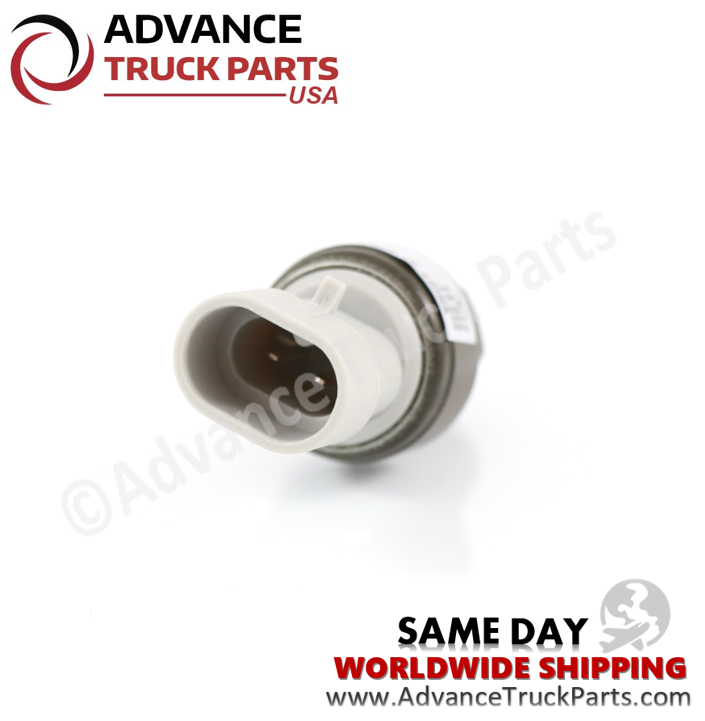 Advance Truck Parts USA branded studio close-up view highlighting the 2-pin electrical connector terminals of the high pressure switch