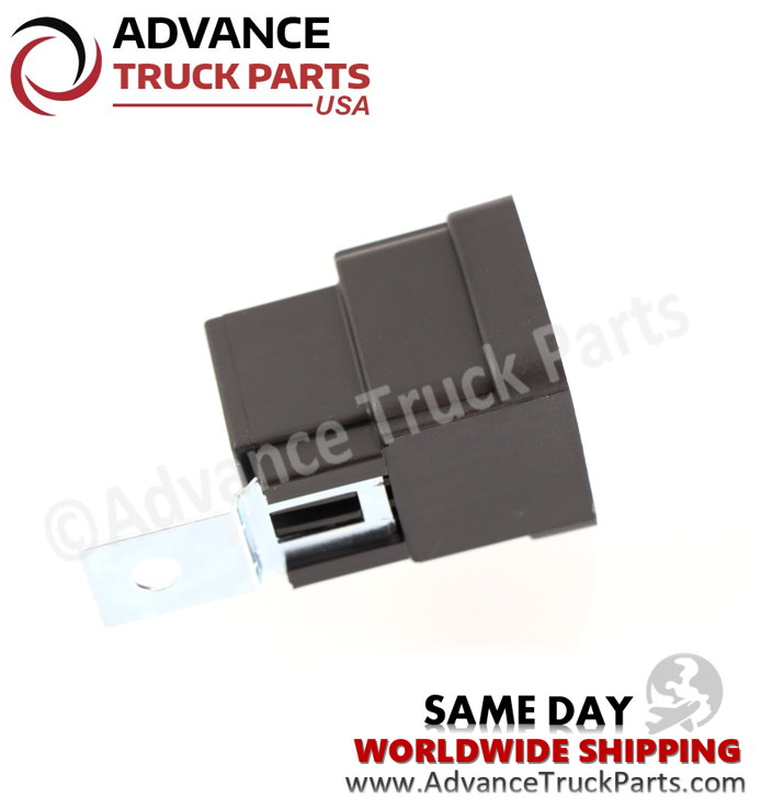 Advance Truck Parts USA branded studio profile view showcasing the metal mounting bracket attached to the heavy-duty multi-purpose relay