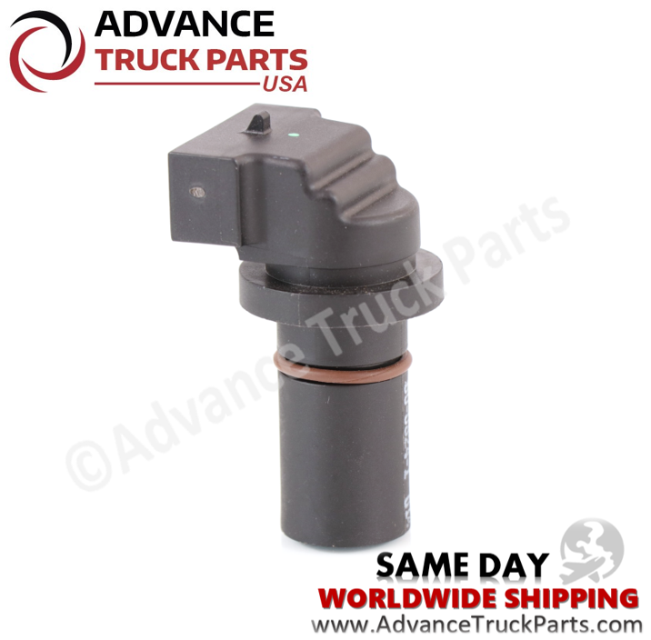 Advance Truck Parts USA speed sensor showing an angled profile view of the housing barrel and connector layout