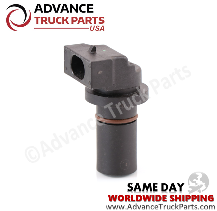Advance Truck Parts USA heavy duty speed sensor displaying an angled studio perspective of the electrical port and probe barrel 