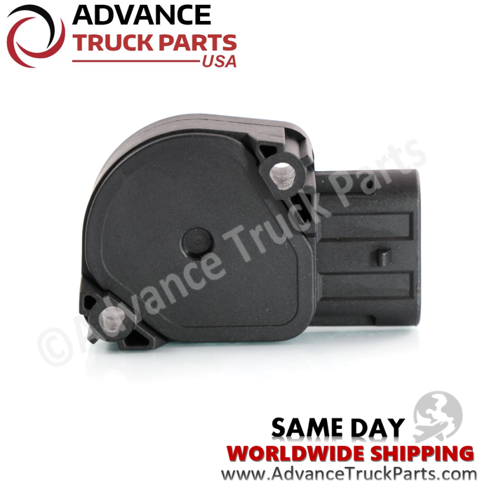 Advance Truck Parts USA branded studio back profile view showcasing the sealed back casing and connector orientation of the International sensor