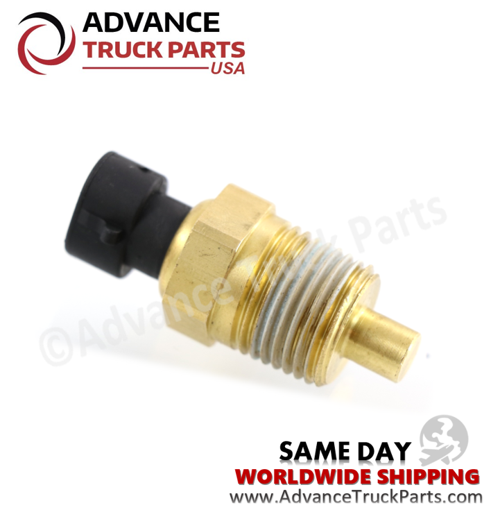 Advance Truck Parts USA transmission temperature sender displaying a horizontal studio profile of the sensor housing 