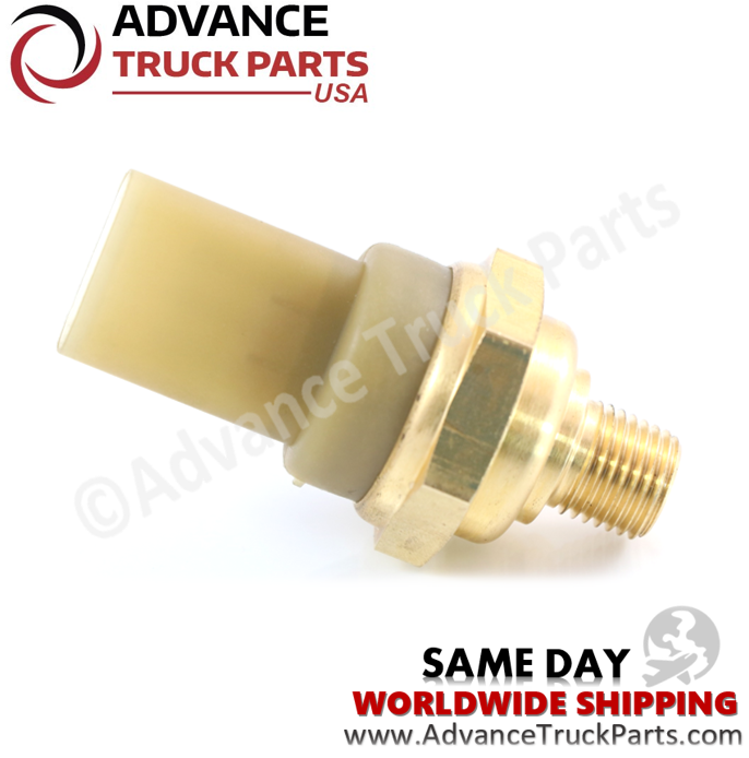 Advance Truck Parts USA branded studio profile view of the turbo boost pressure sensor for Detroit Diesel Series 60 engines