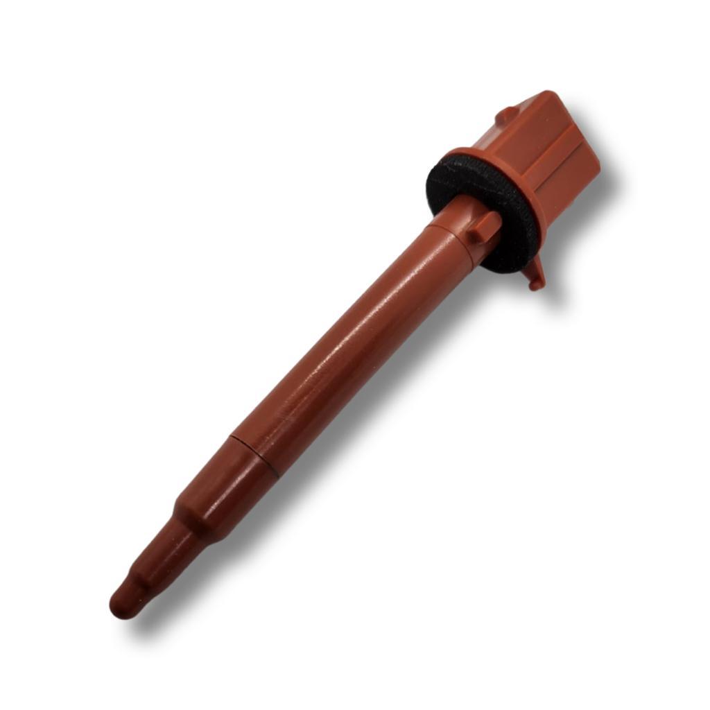 Advance Truck Parts USA VCC 83000036 Freightliner A/C evaporator thermistor temperature probe featuring a brown plastic housing and rubber sealing ring 