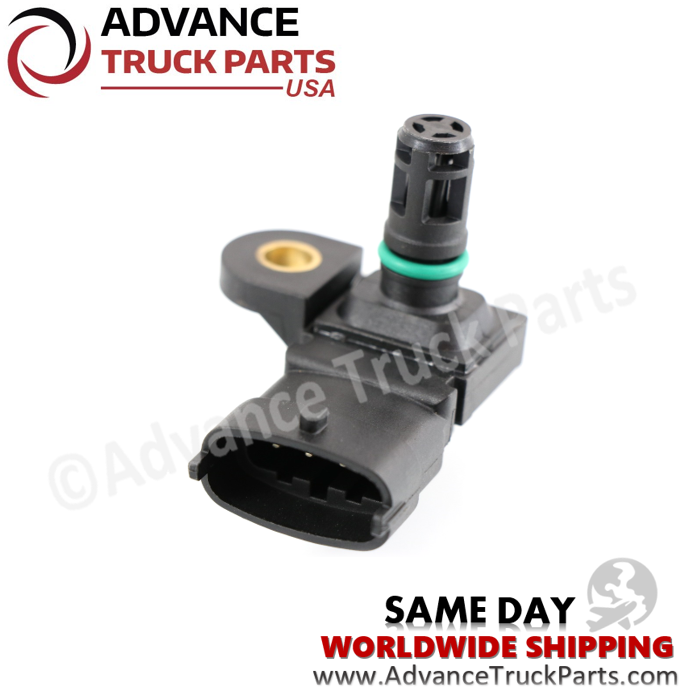 Advance Truck Parts USA branded studio angled perspective of the boost pressure sensor